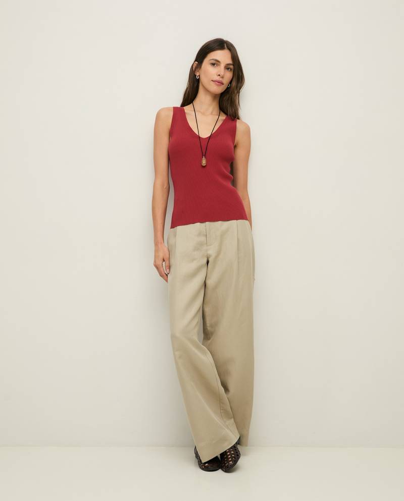 yerse ribbed knit camisole top terracotta sketchshop