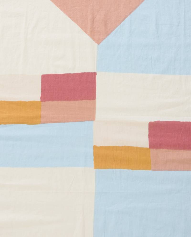 yerse print cotton foulard sky blue sketchshop