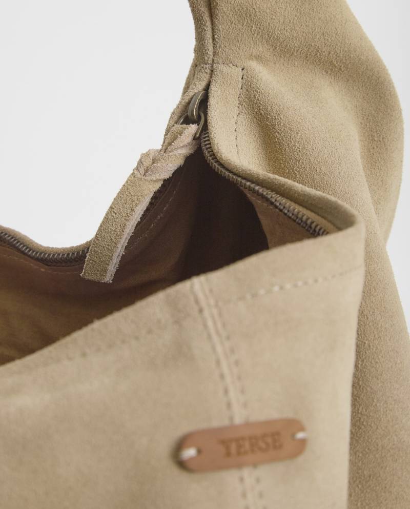 yerse suede hobo bag camel sketchshop