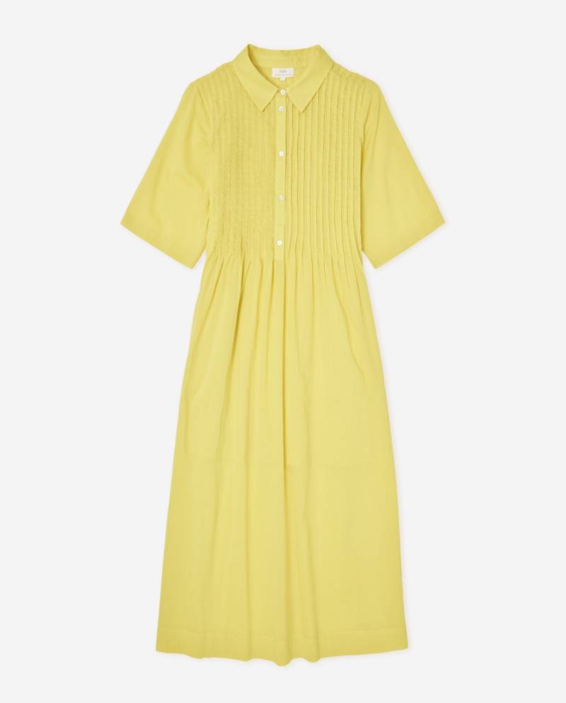 yerse organic cotton shirt dress yellow sketchshop