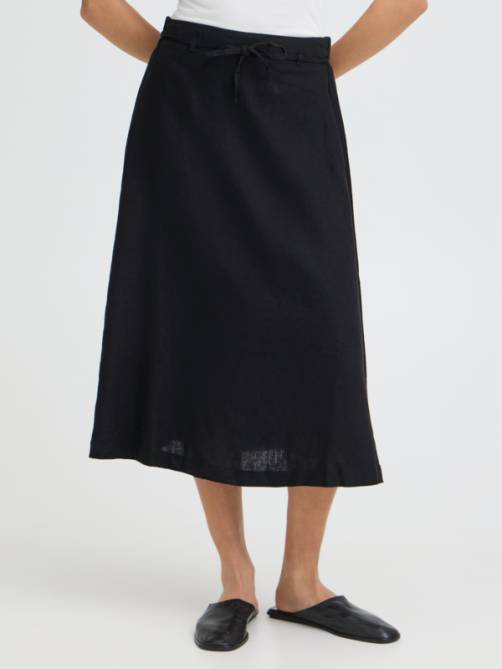ichi hlinno skirt black sketchshop