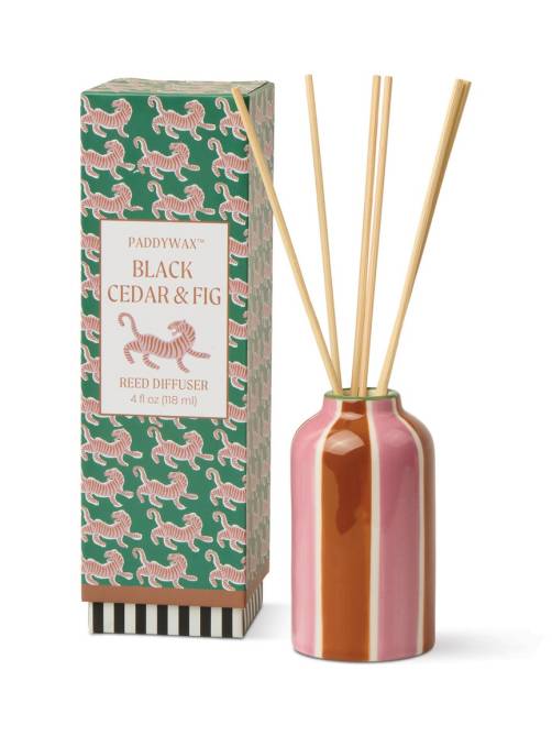paddywax ceramic diffuser black cedar fig sketchshop