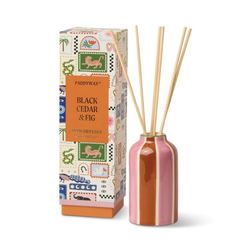 paddywax ceramic diffuser black cedar fig sketchshop
