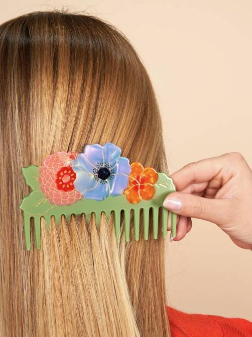 coucou suzette floral bouquet hair comb sketchshop