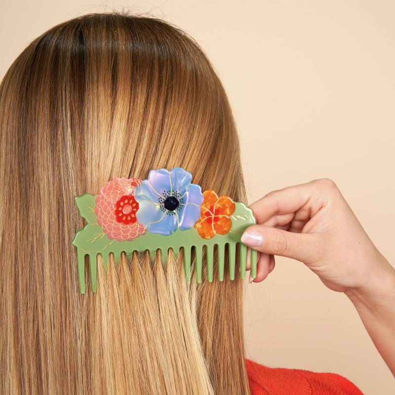 coucou suzette floral bouquet hair comb sketchshop