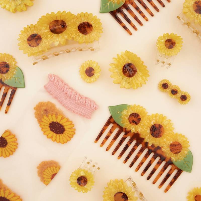 coucou suzette sunflower trio hair claw sketchshop