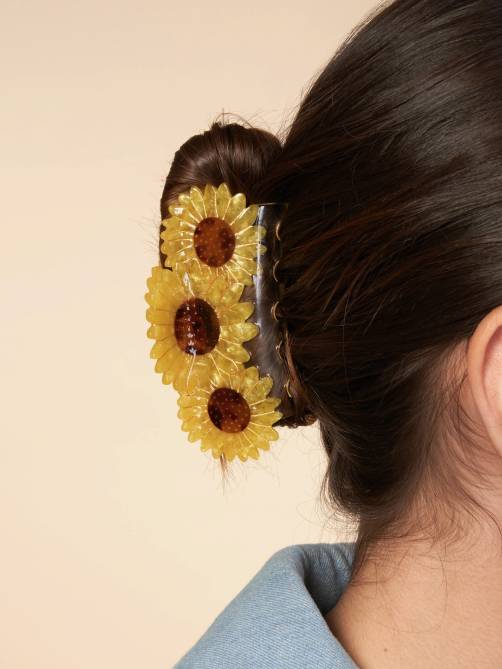 coucou suzette sunflower trio hair claw sketchshop