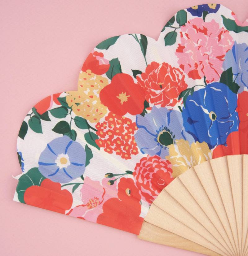 coucou suzette floral bouquet hand fan sketchshop