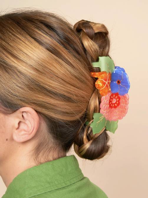 coucou suzette large floral bouquet hair claw sketchshop