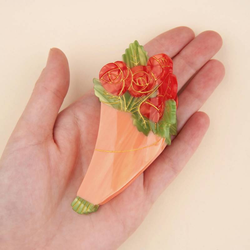coucou suzette rose bouquet hair claw sketchshop
