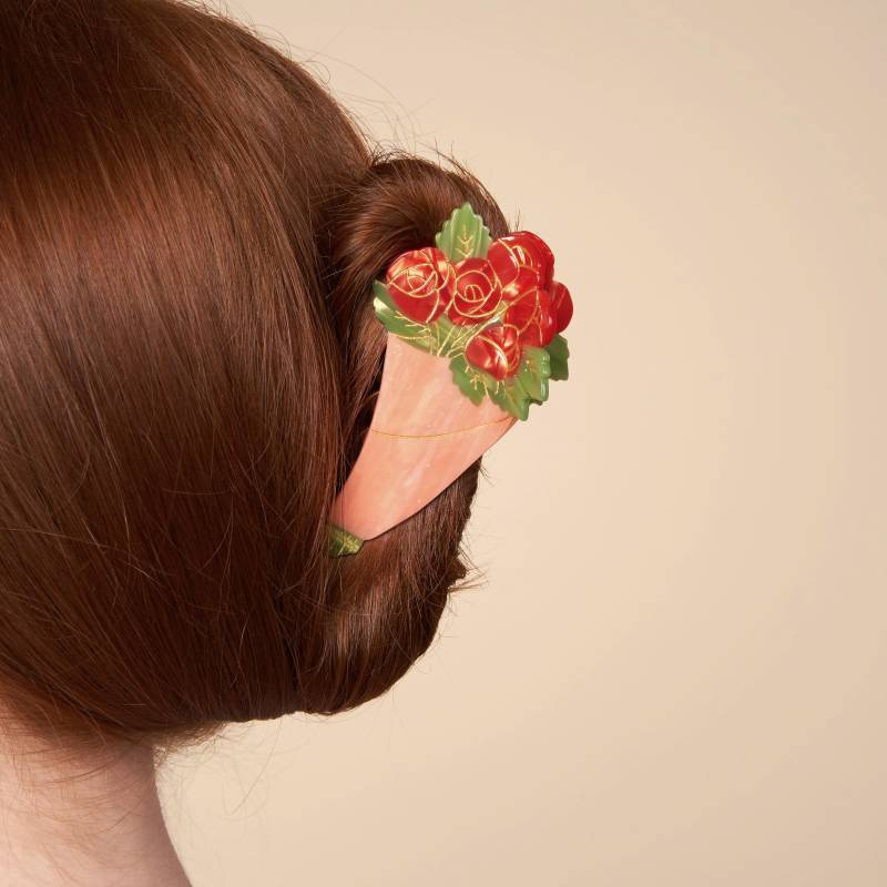 coucou suzette rose bouquet hair claw sketchshop