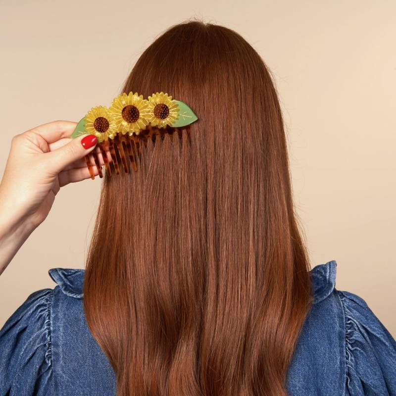 coucou suzette sunflower hair comb sketchshop