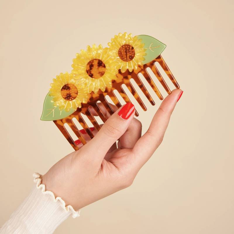 coucou suzette sunflower hair comb sketchshop