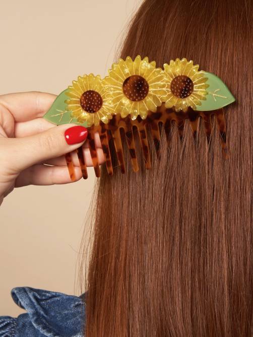 coucou suzette sunflower hair comb sketchshop