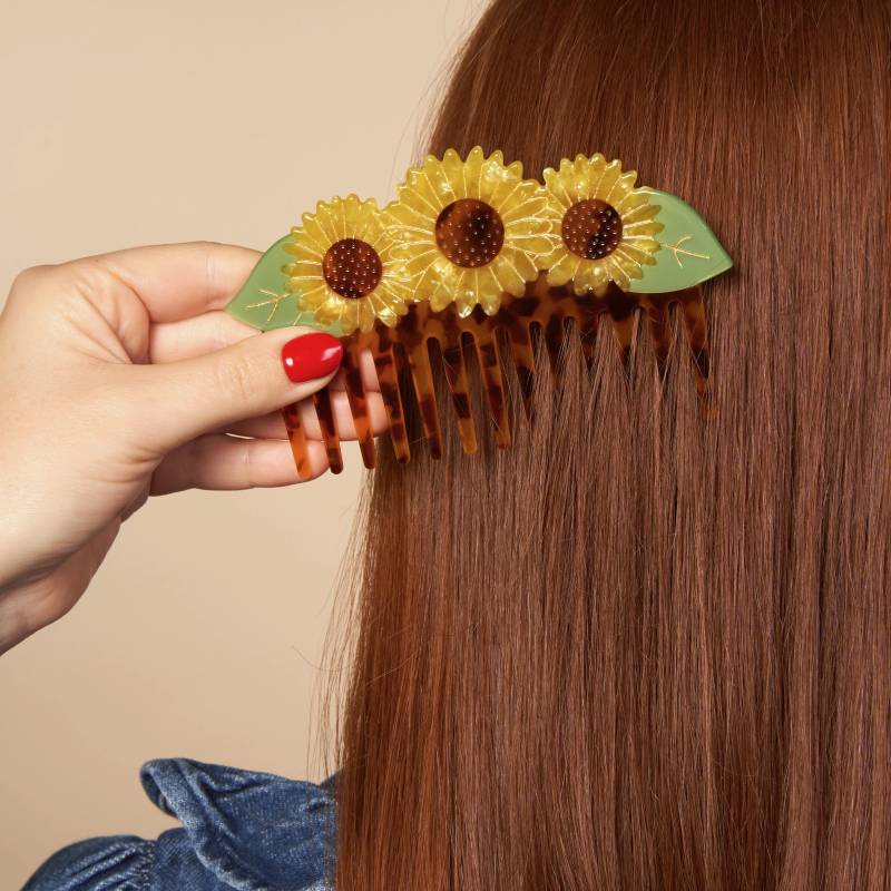coucou suzette sunflower hair comb sketchshop