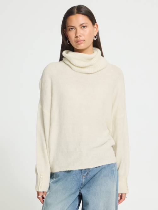 ichi ihkamara sweater ecru sketchshop
