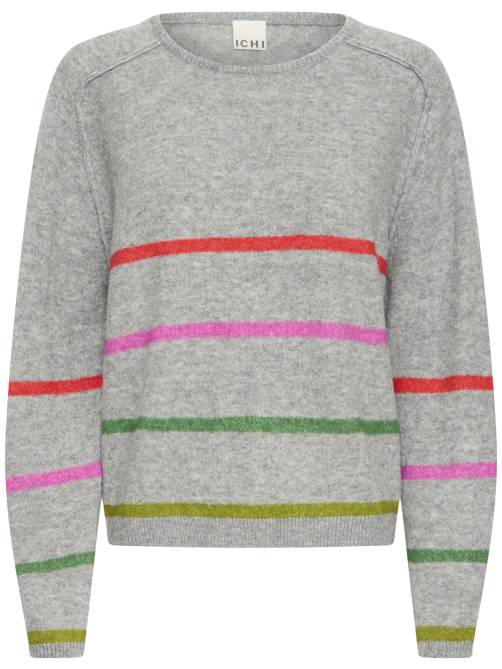 ichi ihdasila sweater grey melange sketchshop