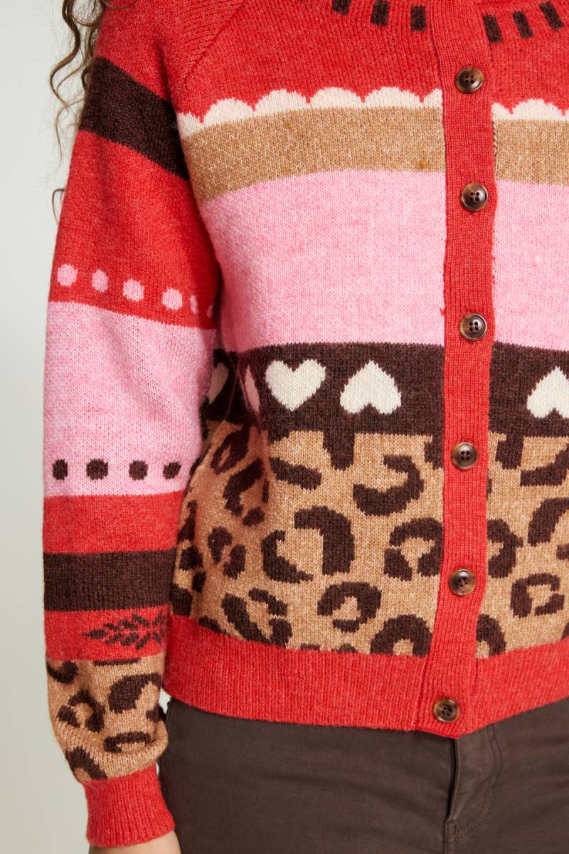 ichi ihlivoni cardigan red sketchshop