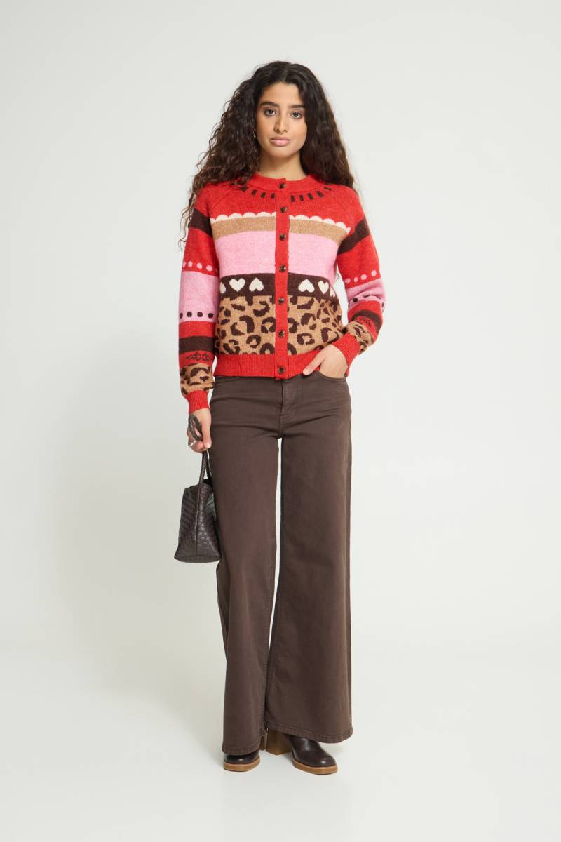 ichi ihlivoni cardigan red sketchshop