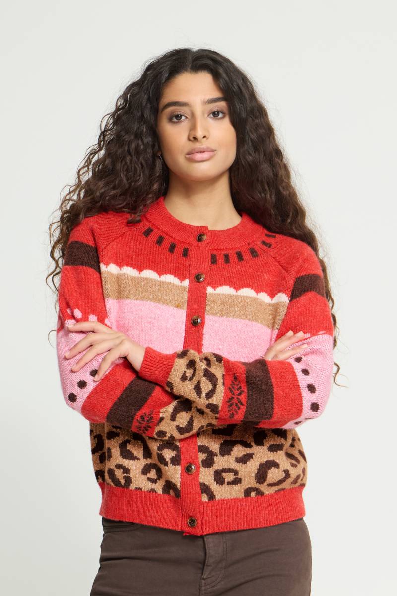 ichi ihlivoni cardigan red sketchshop