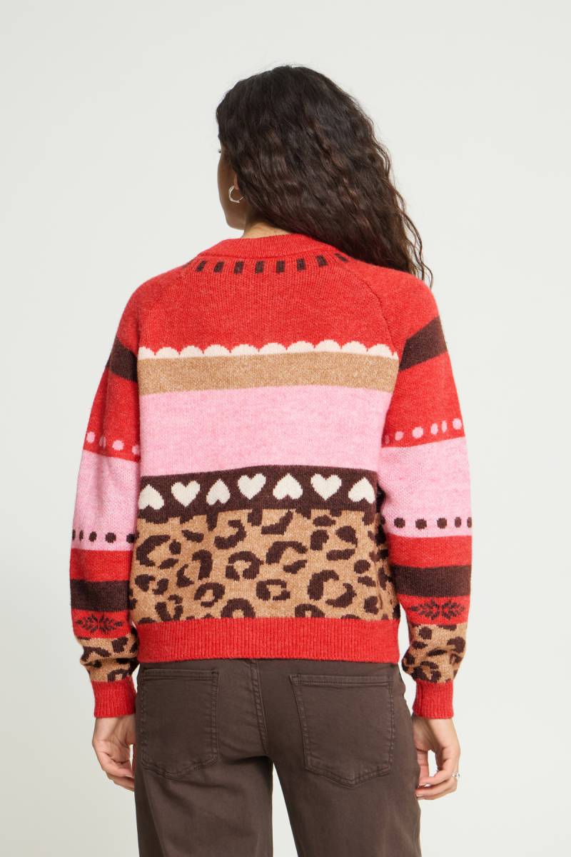 ichi ihlivoni cardigan red sketchshop