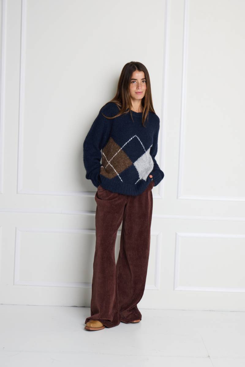 ichi ihtamary trousers brown sketchshop