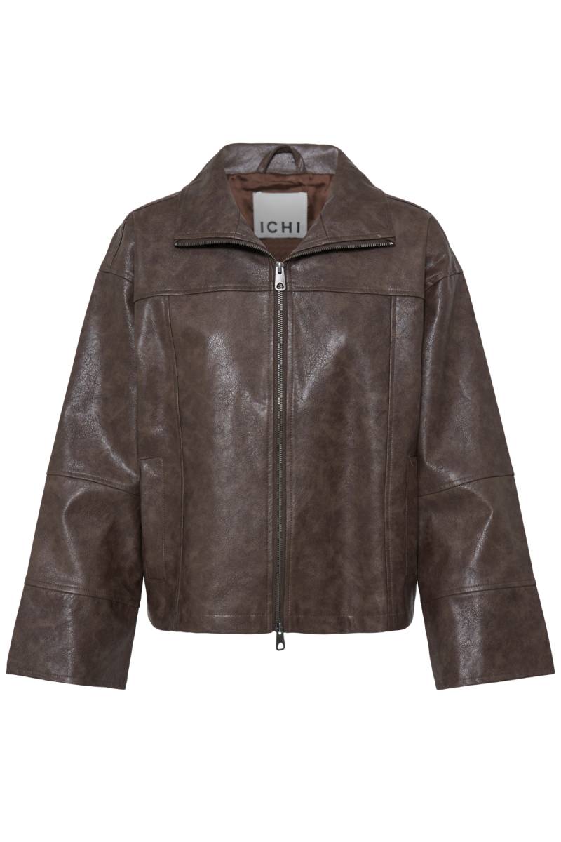 ichi ihflarina outerwear brown sketchshop