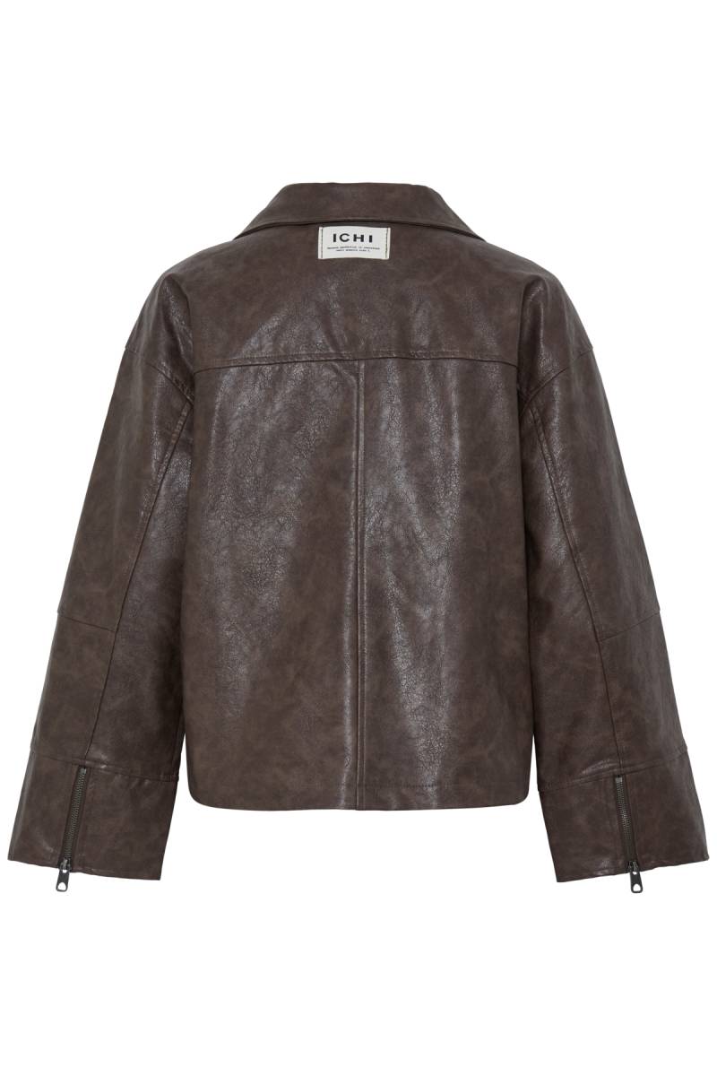 ichi ihflarina outerwear brown sketchshop