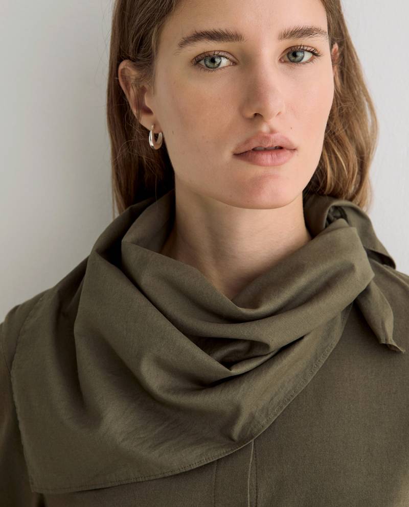 yerse shirt removable scarf khaki sketchshop