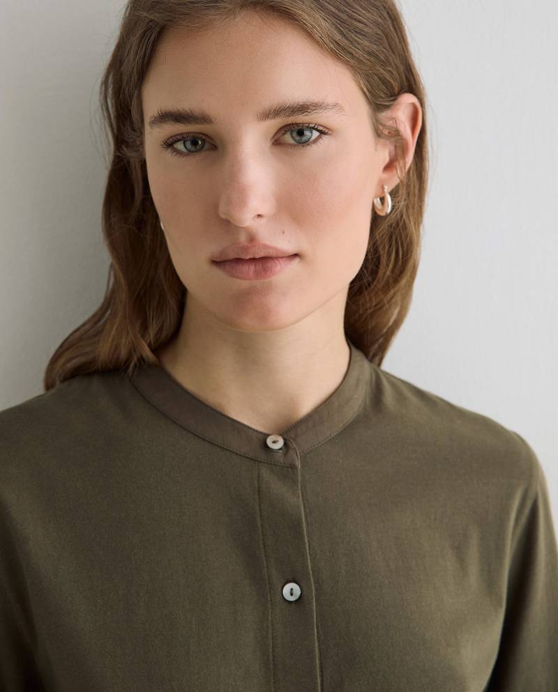 yerse shirt removable scarf khaki sketchshop