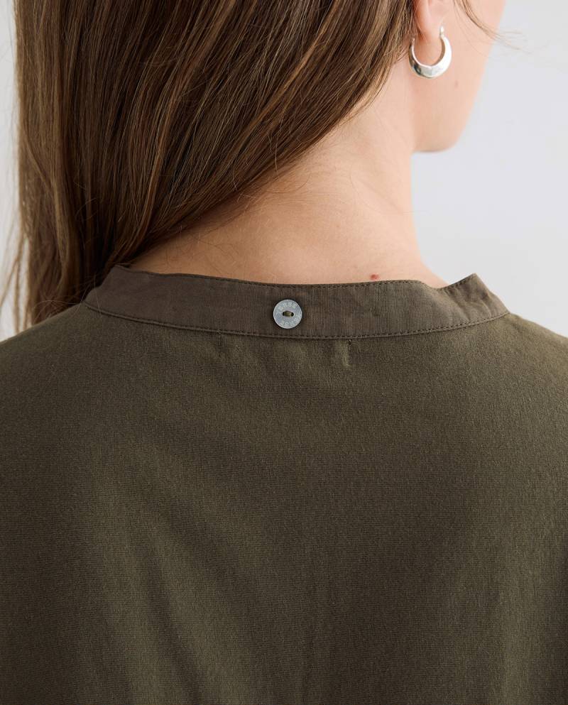 yerse shirt removable scarf khaki sketchshop