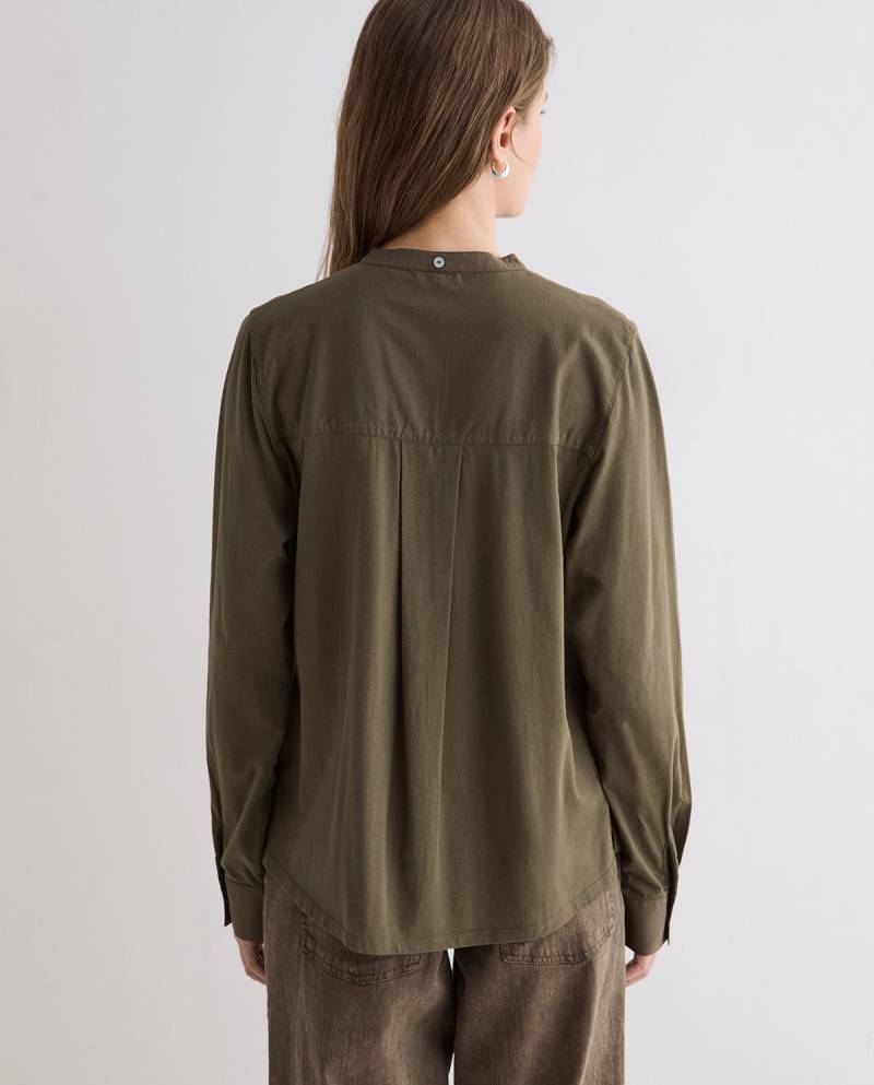 yerse shirt removable scarf khaki sketchshop