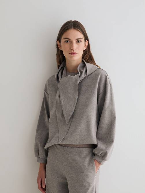 yerse sweatshirt removable hood grey sketchshop