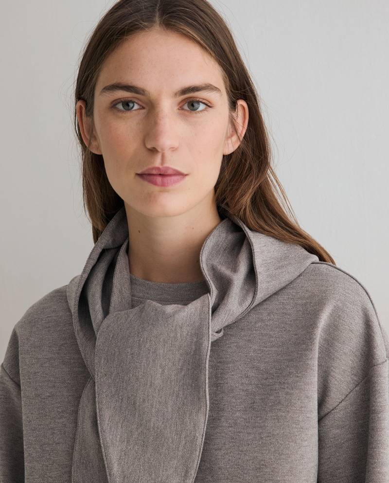yerse sweatshirt removable hood grey sketchshop