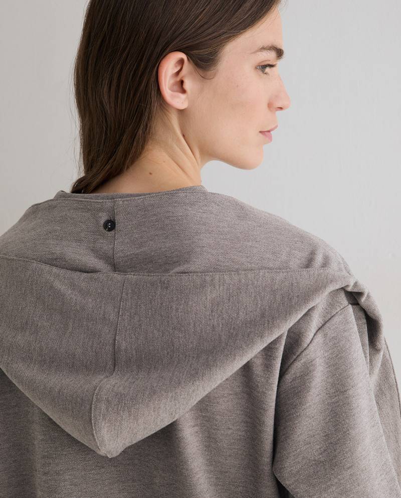 yerse sweatshirt removable hood grey sketchshop