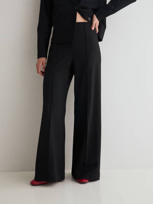 yerse wide leg trousers black sketchshop