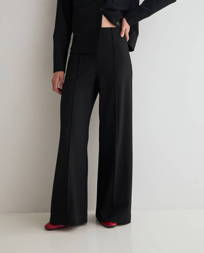 yerse wide leg trousers black sketchshop