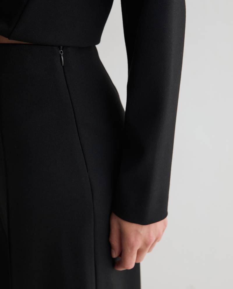 yerse wide leg trousers black sketchshop
