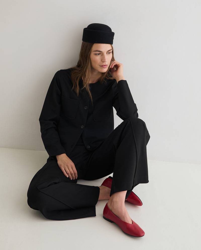 yerse wide leg trousers black sketchshop