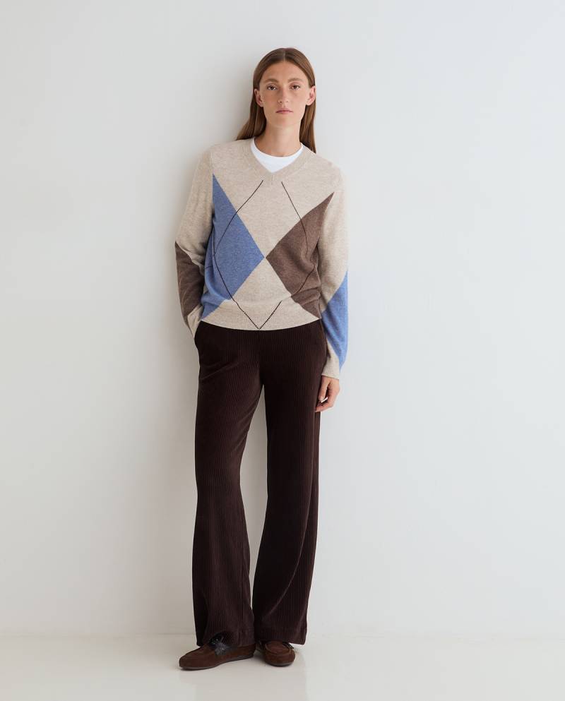yerse wide leg corduroy trousers chocolate sketchshop