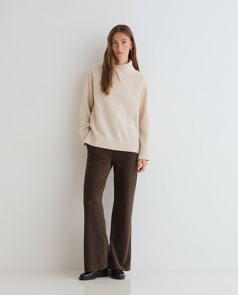 yerse wide leg corduroy trousers khaki sketchshop