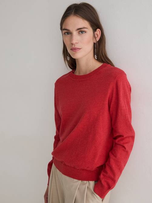 yerse fine knit sweater red sketchshop