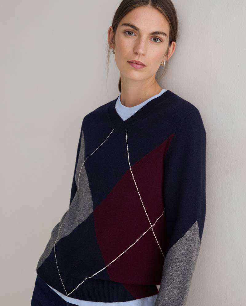 yerse argyle vneck sweater sketchshop