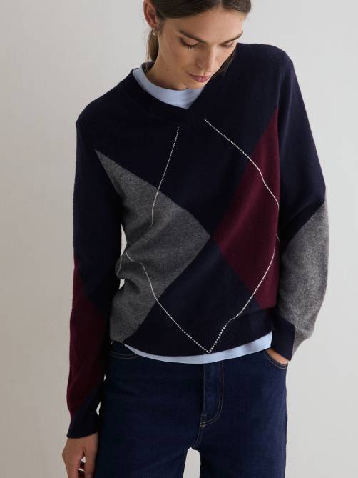 yerse argyle vneck sweater sketchshop