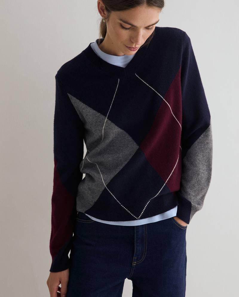 yerse argyle vneck sweater sketchshop