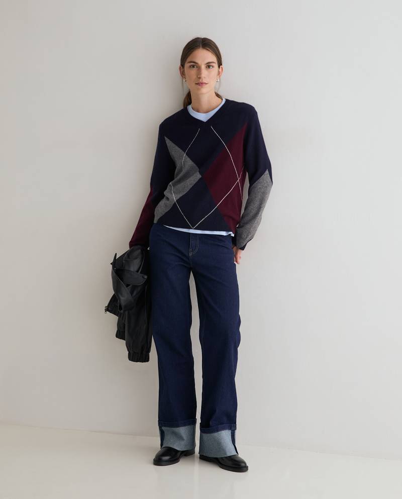 yerse argyle vneck sweater sketchshop