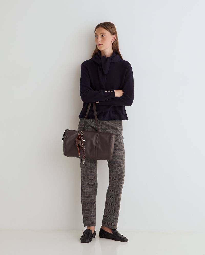 yerse wool sweater scarf navy blue sketchshop