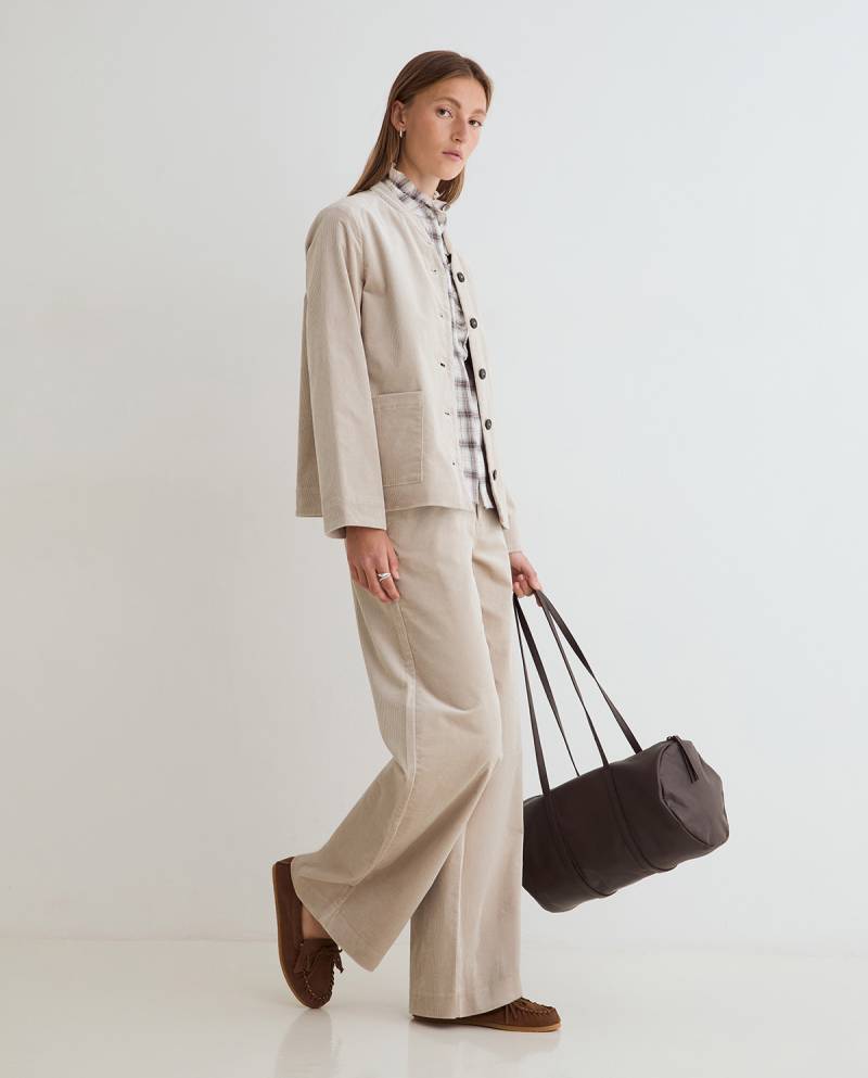 yerse wide leg corduroy trousers stone sketchshop