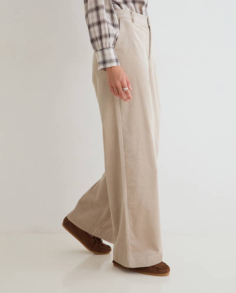 yerse wide leg corduroy trousers stone sketchshop