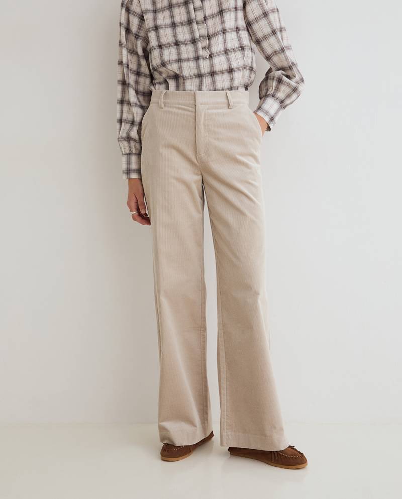 yerse wide leg corduroy trousers stone sketchshop